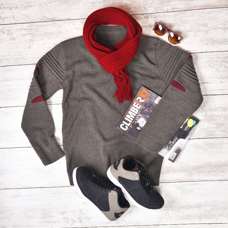 پلیور بافت مردانه مدلAnimos