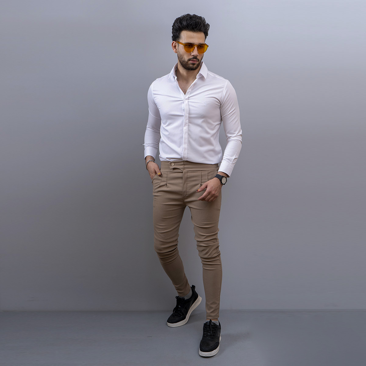 شلوار اسلش مردانه ARIF (قهوه ای)