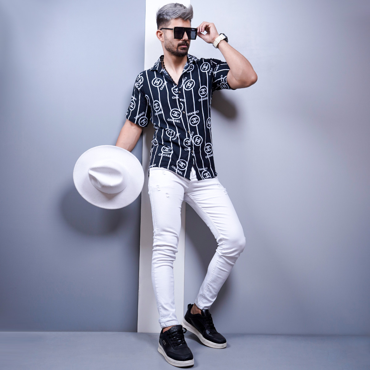 پیراهن هاوایی مردانه مدل marco