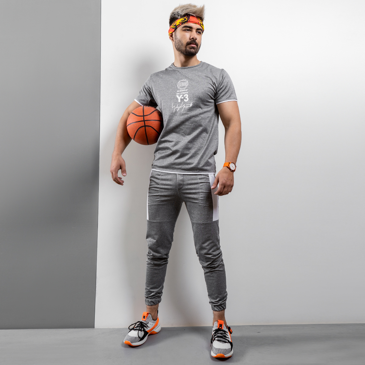 ست تيشرت و شلوار مردانه y-3 مدل gary