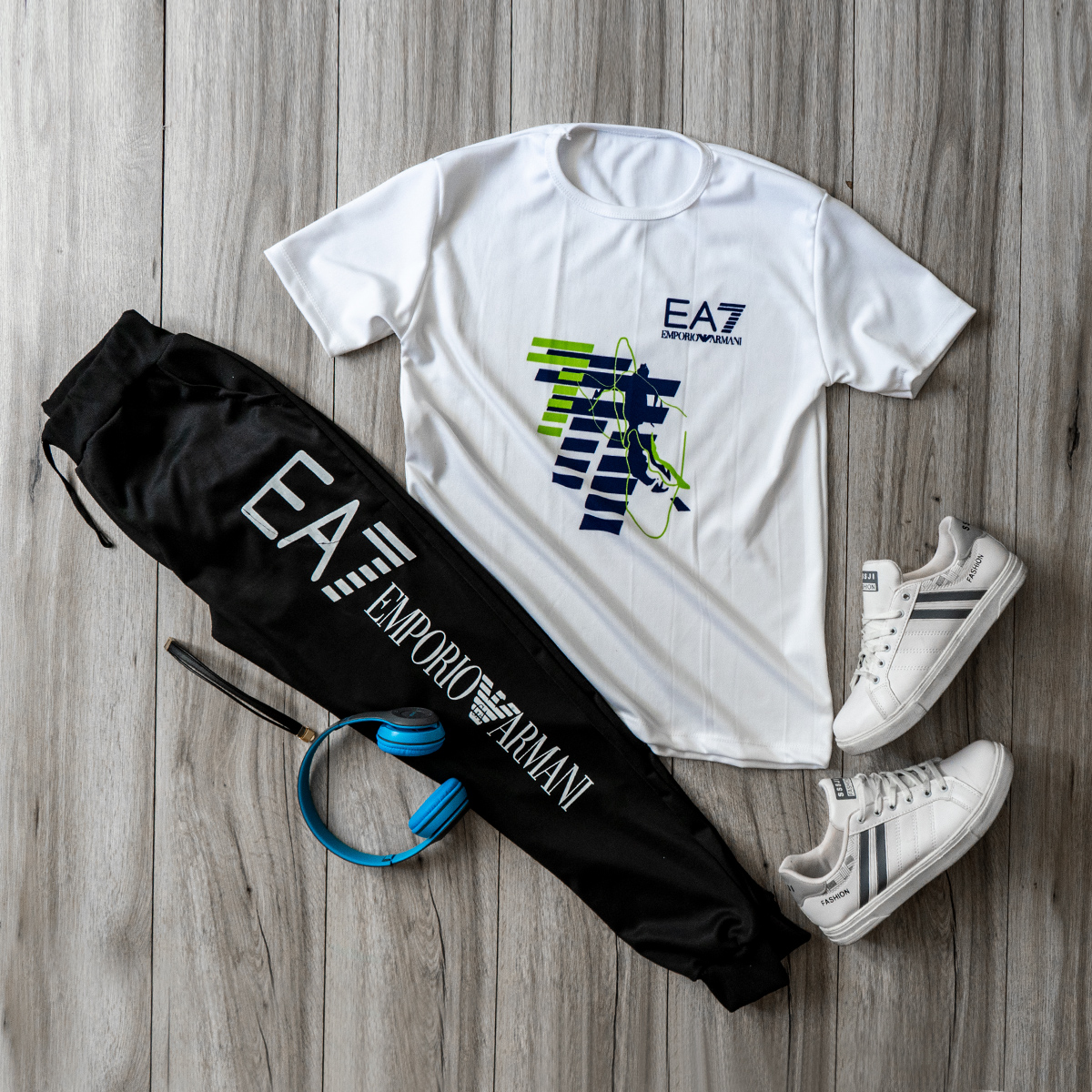 ست تیشرت شلوار EA7 مردانه مدل Zarin