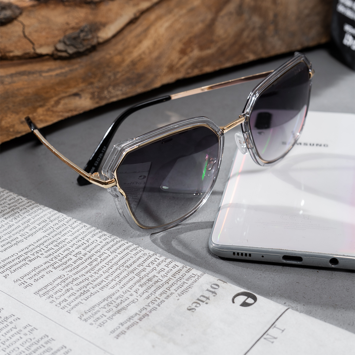 عینک آفتابی زنانه دودی Rooniya مدل Gita