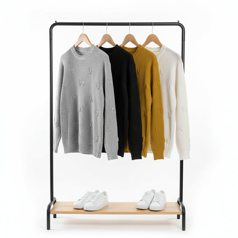 پلیور زاپ دار طوسی مردانه مدلDeta