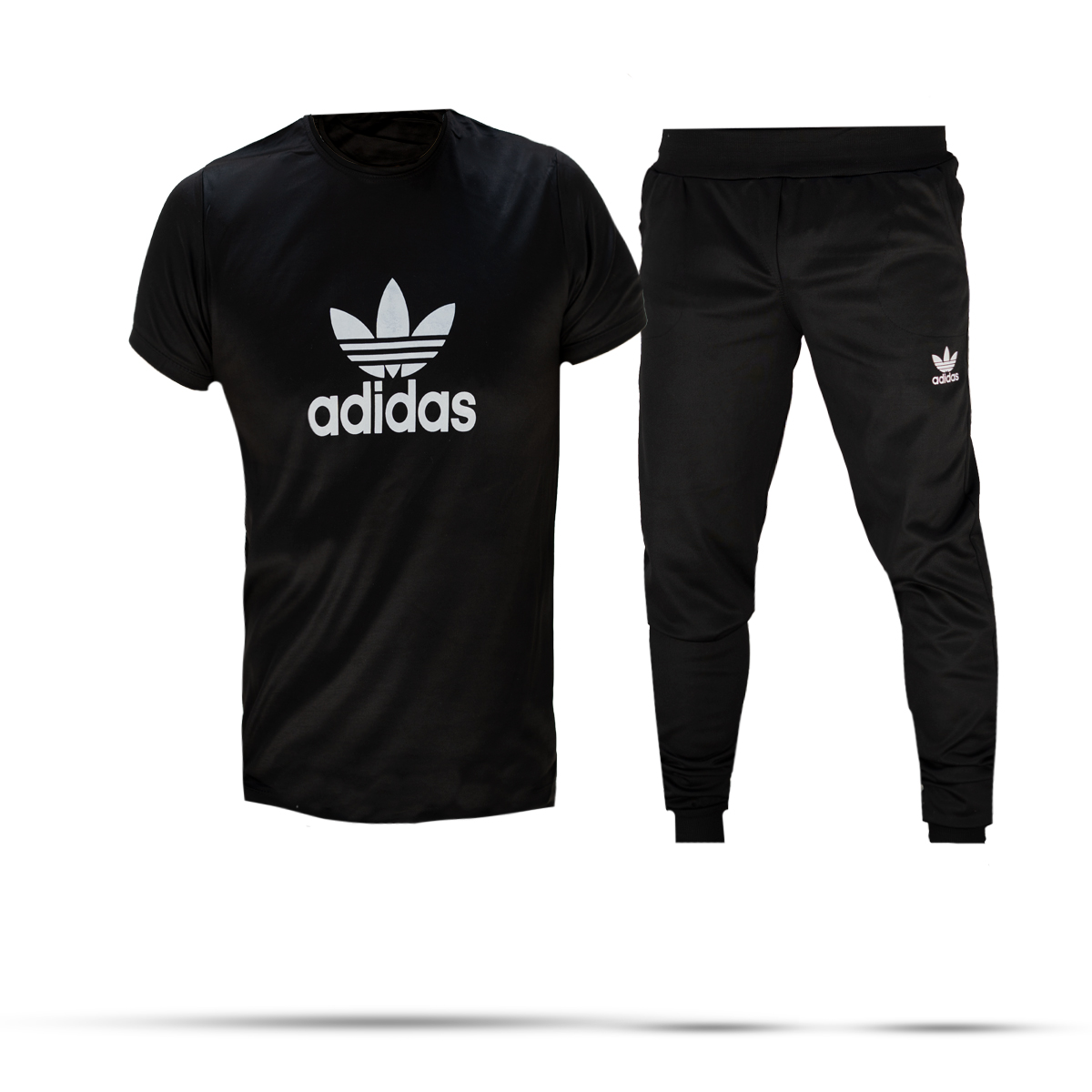 ست تیشرت شلوار آدیداس مشکی مردانه مدل Otava