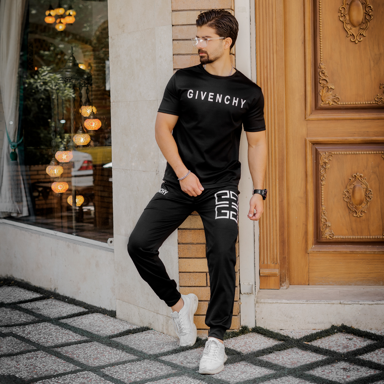 ست تیشرت شلوار Givenchy مردانه مدل G52