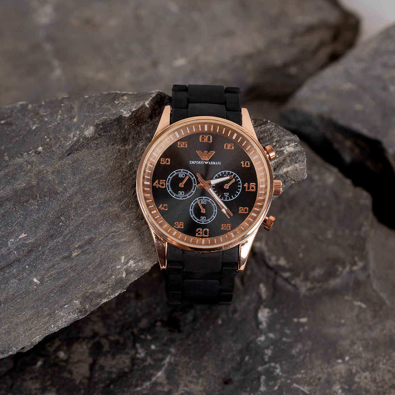 ساعت سرامیکی مشکی مردانه مدلE90