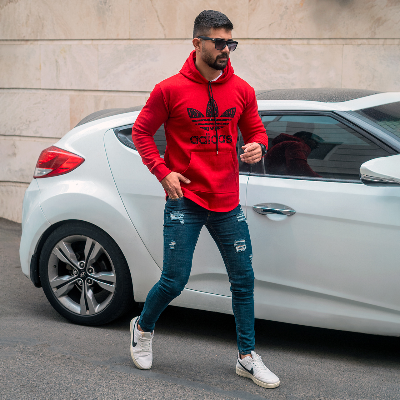 هودی Adidas مردانه قرمزمدلQs