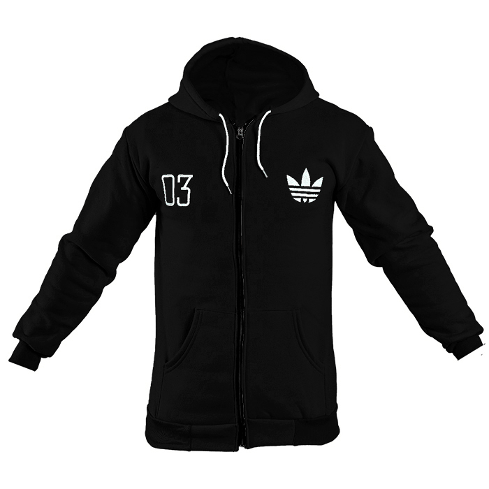 سوییشرت مردانه مشکی مدل Adidas 03