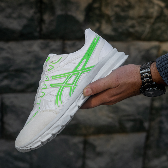 کفش ورزشی مردانه سفید سبز مدل kaloni