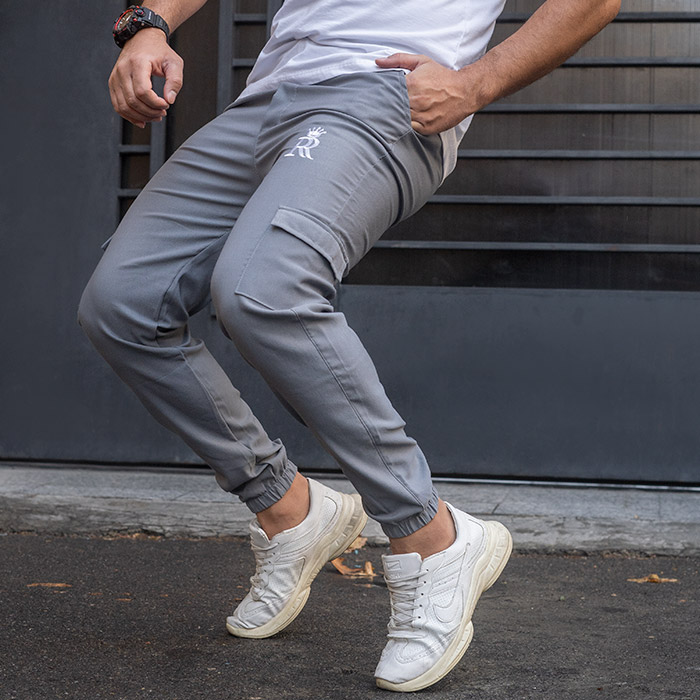 شلوار اسلش طوسی مردانه مدل R15