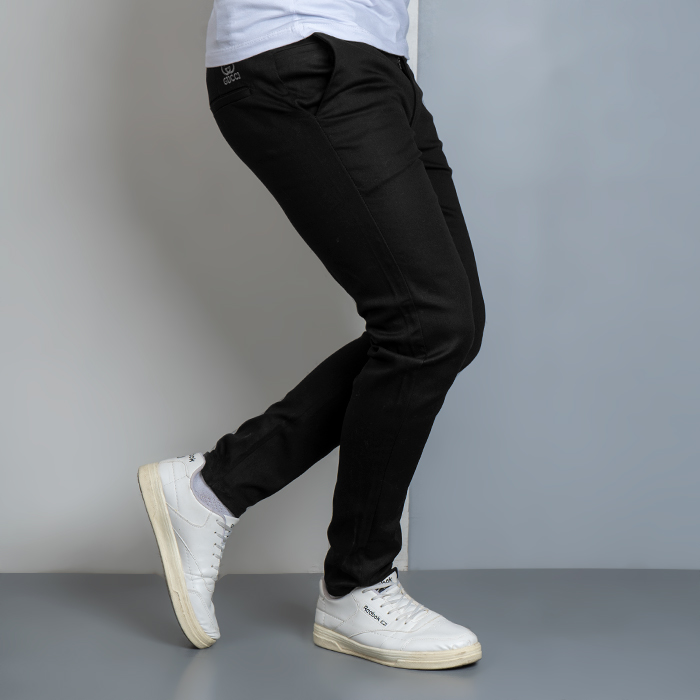 شلوار کتان مشکی مردانه مدل Gucci