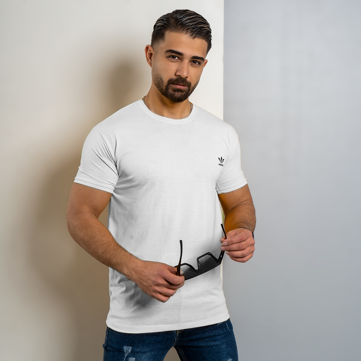 تیشرت ADIDAS مردانه سفید مدل Edvard