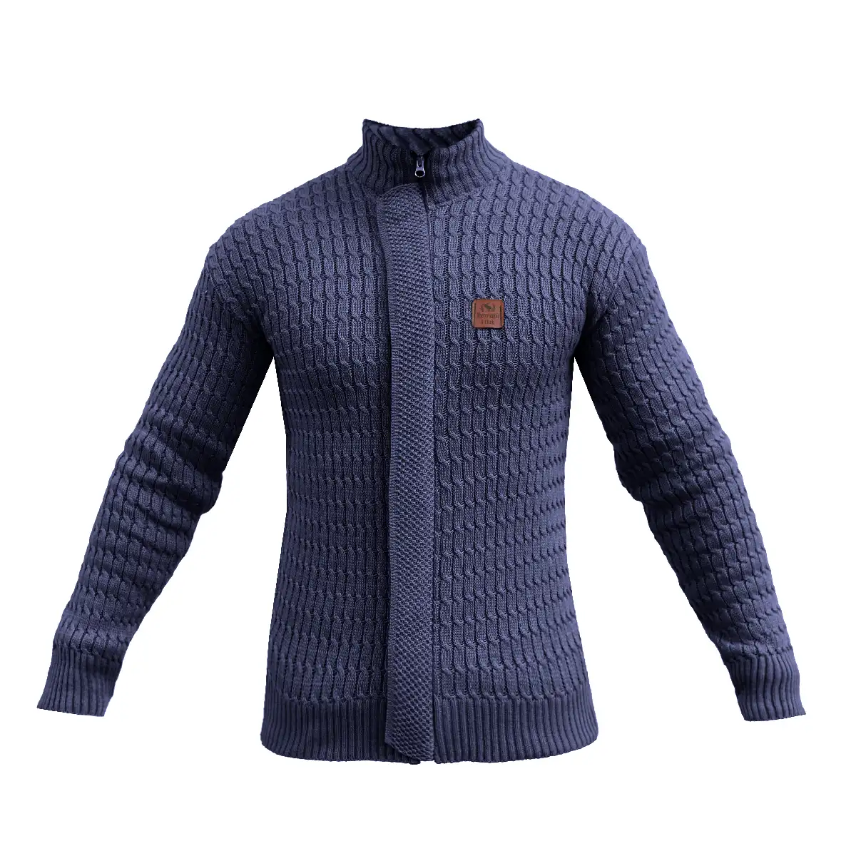 سوئیشرت بافت آبی مردانه مدل OKSEN