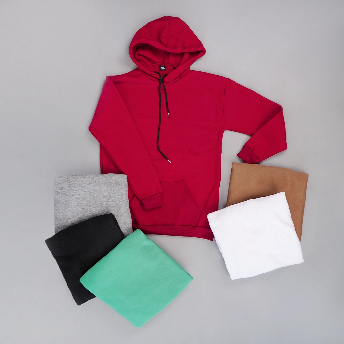 هودی بیسیک سبز مردانه مدل F71