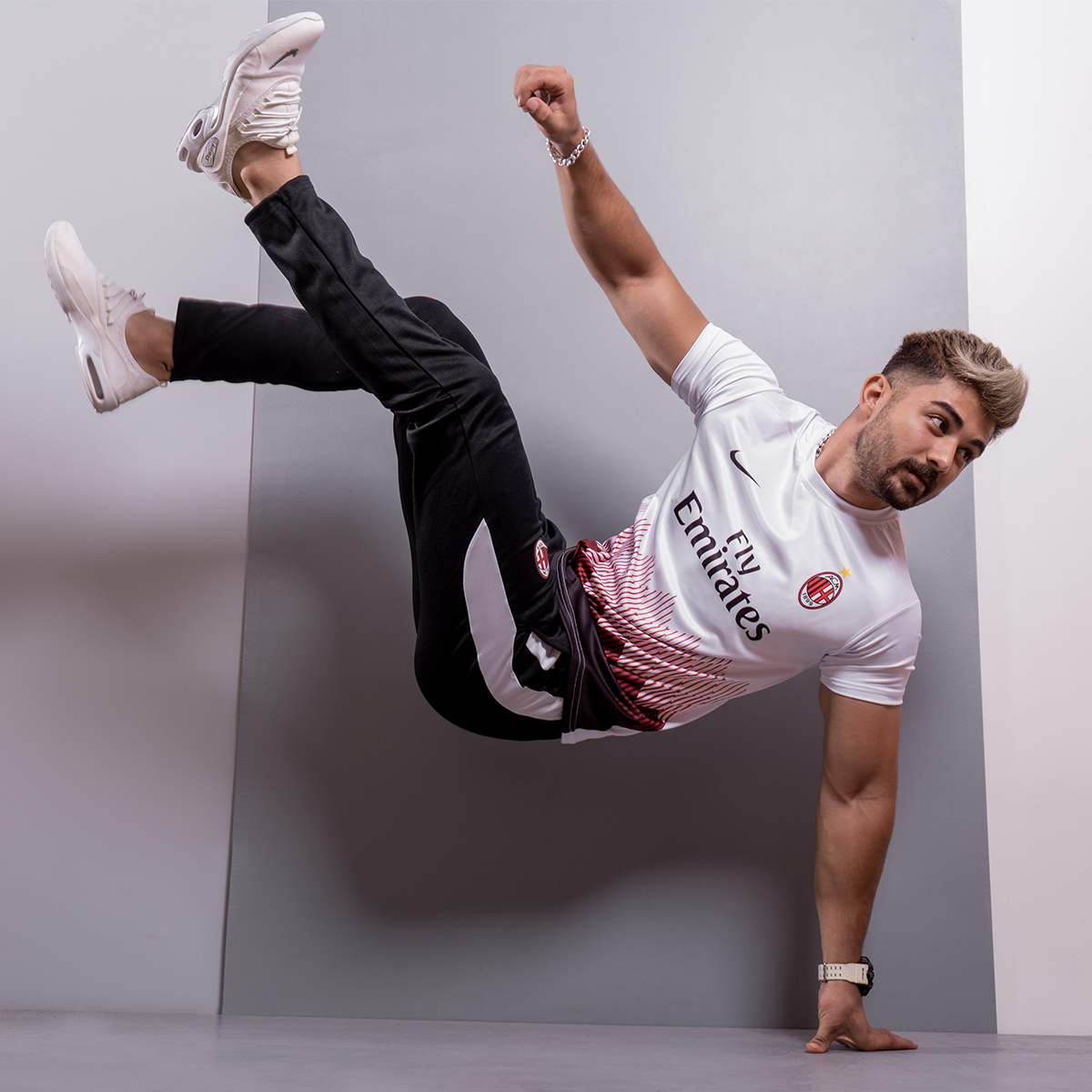 ست تیشرت شلوار Ac milan مردانه مدل Bros