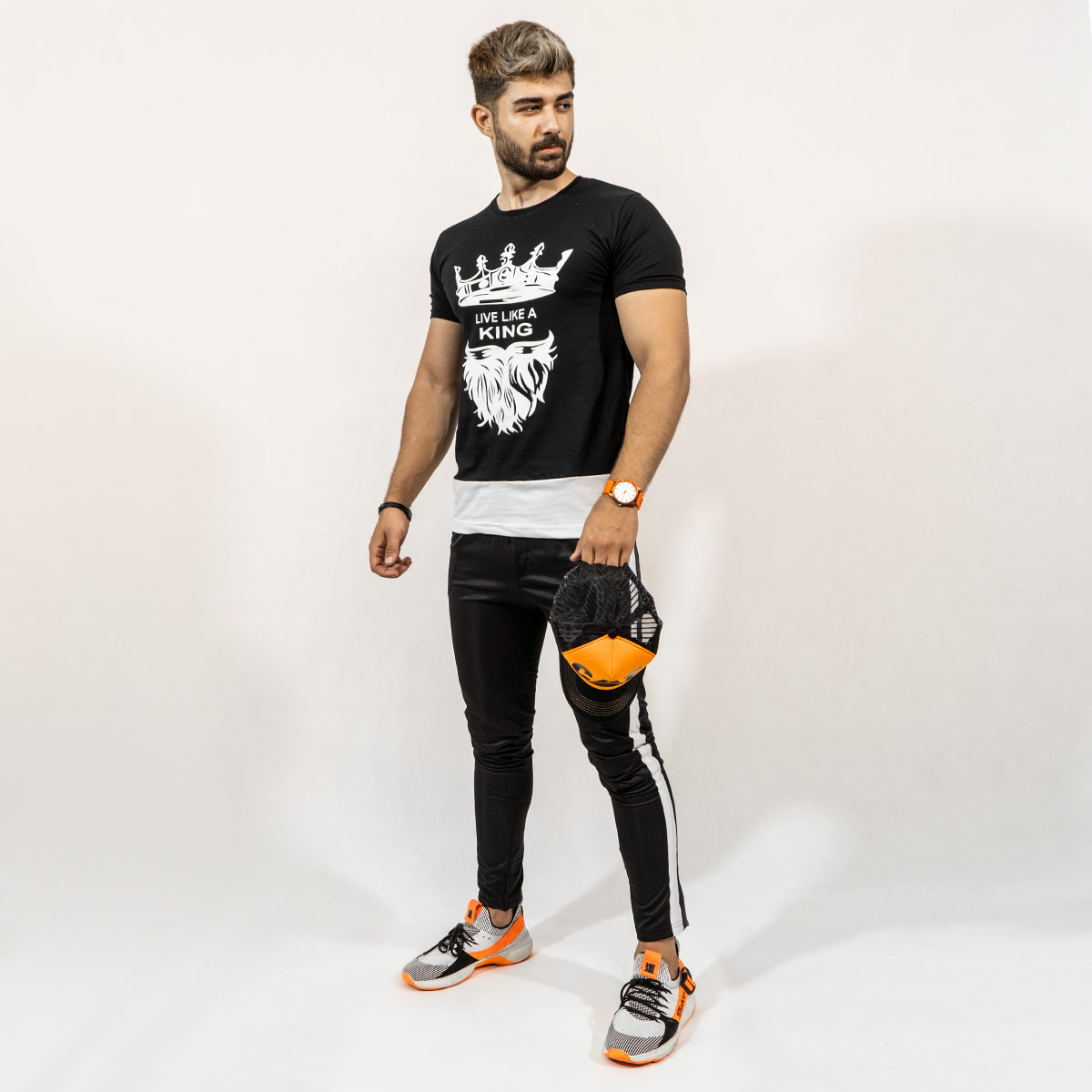 ست تیشرت شلوار king مردانه مدلTeron