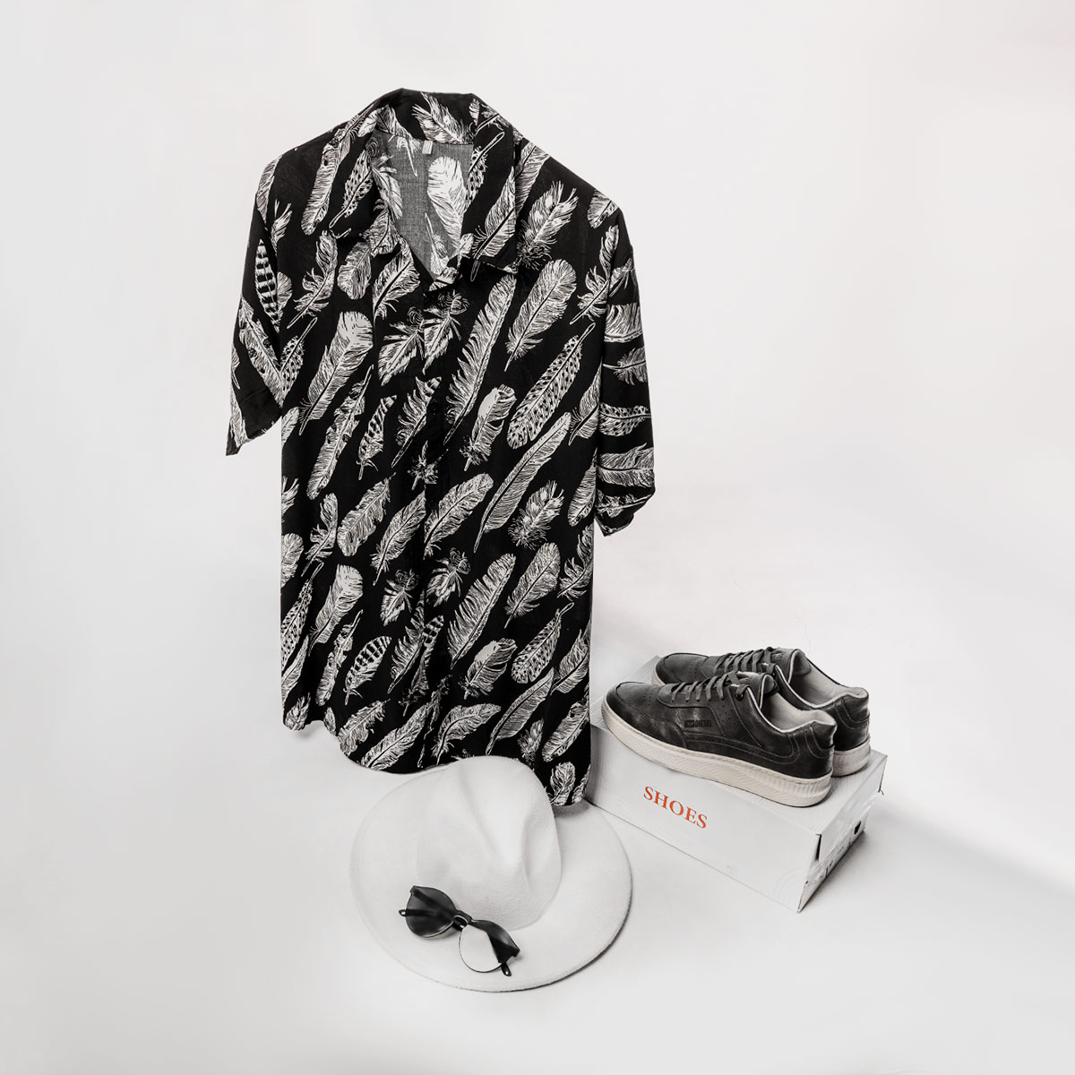 پیراهن هاوایی مردانه مدل Noyan