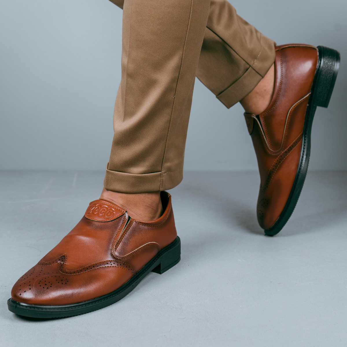 کفش رسمی مردانه قهوه ای مدل Woria